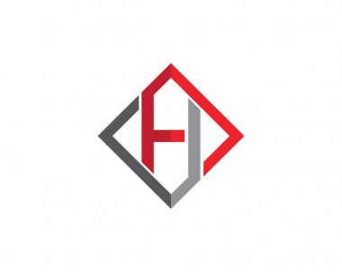 H harfi logo şablonu