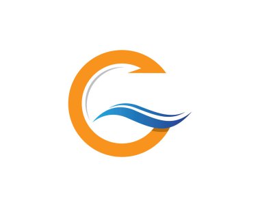 G harfi Logo iş şablonu