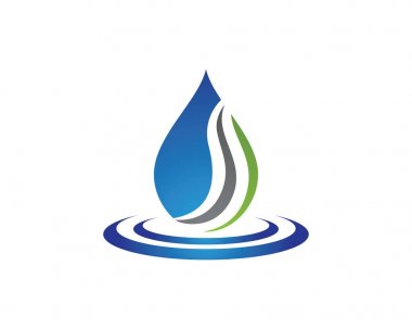 su damlası Logo Şablonu vektör çizimi tasarımı