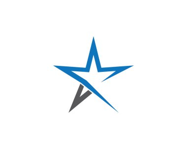 Yıldız Logosu Şablonu vektör illüstrasyon tasarımı