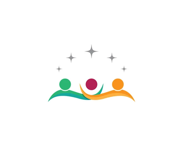 Logo Společenství péče — Stockový vektor