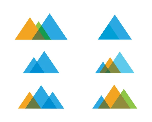 ロゴのテンプレート ベクトルの山のアイコン — ストックベクタ