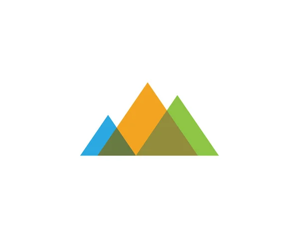 Піктограма гори Логотип Шаблон Вектор — стоковий вектор