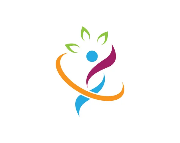 Sağlıklı yaşam logo — Stok Vektör