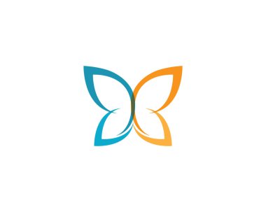 Kelebek logo şablonu