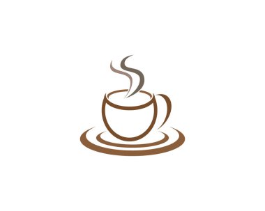 Kahve fincanı logo şablonu