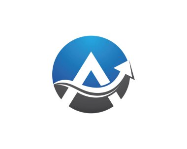 Bir Harf Logosu İş Şablonu Vektör simgesi