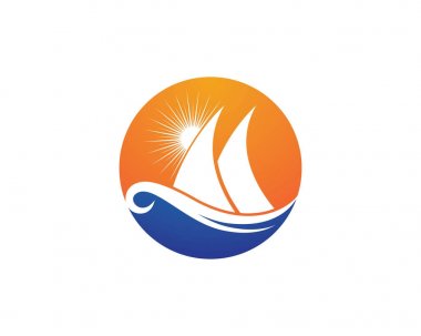 seyahat gemisi Logo Şablonu vektör simgesi tasarımı