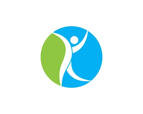 Здоровий спосіб життя логотип — стоковий вектор
