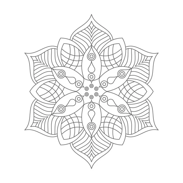 マンダラ飾りベクトル図 — ストックベクタ