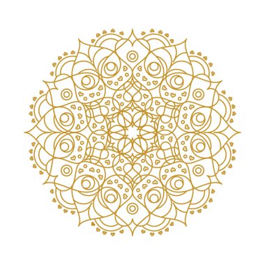 Mandala süs vektör çizim