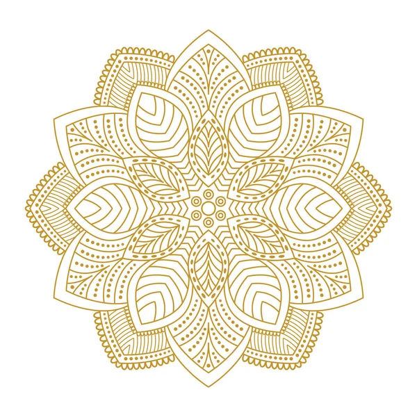 Illustration Vectorielle Ornement Mandala — Image vectorielle
