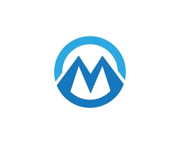 M Logo briefsjabloon vector — Stockvector