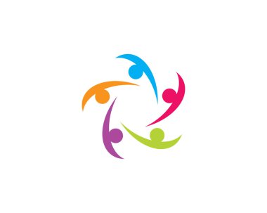 Evlat Edinme ve Toplum Bakımı Logo şablonu vektör simgesi