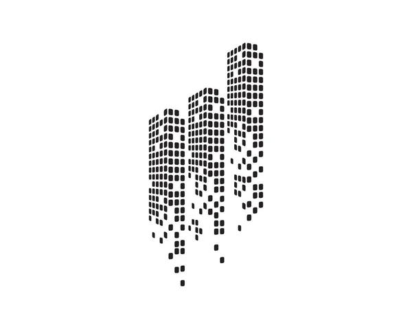 De skyline van de moderne stad. silhouet van de stad. vectorillustratie — Stockvector