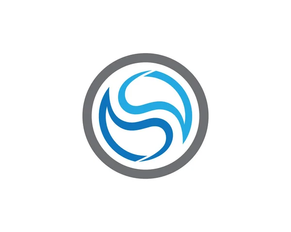 Ikona S list Logo firmy szablon wektor — Wektor stockowy