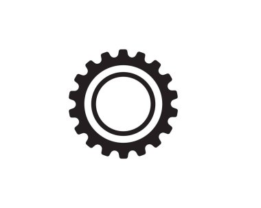 Gear Logo Şablonu vektör çizimi tasarımı