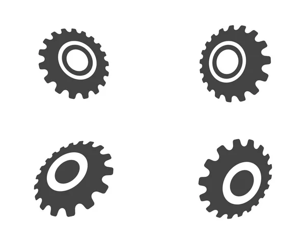 Gear logo modello vettoriale icona illustrazione design — Vettoriale Stock