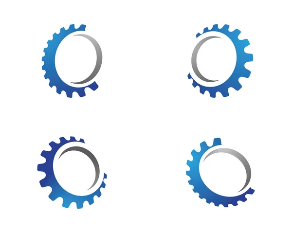 Дизайн векторных иконок логотипа Gear — стоковый вектор