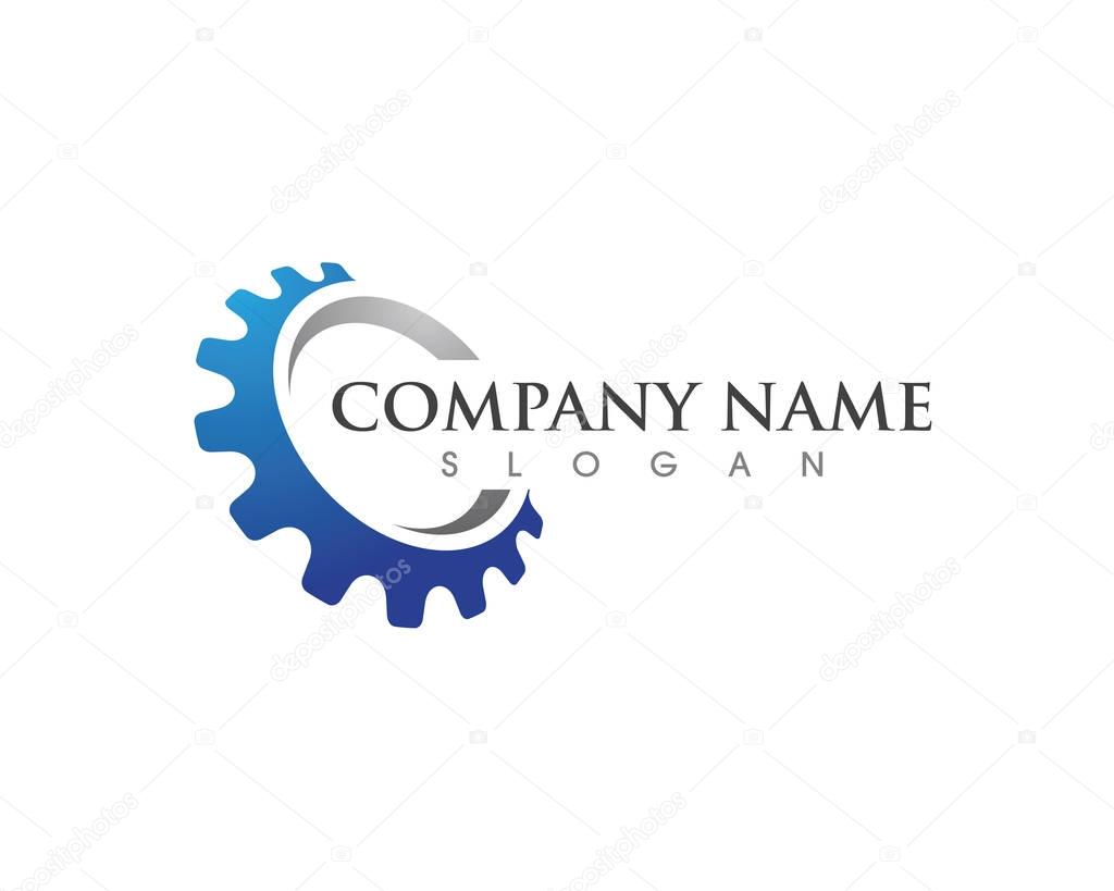 Gear Logo Template vector icon illustration design