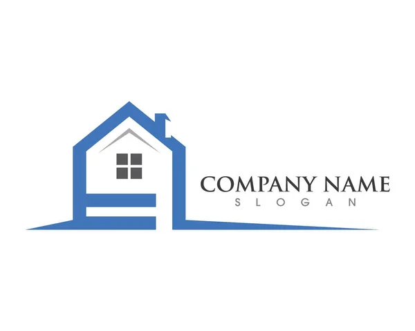 Logovorlage für Immobilien — Stockvektor