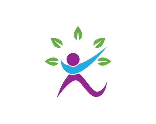 Zdravý život logo — Stockový vektor