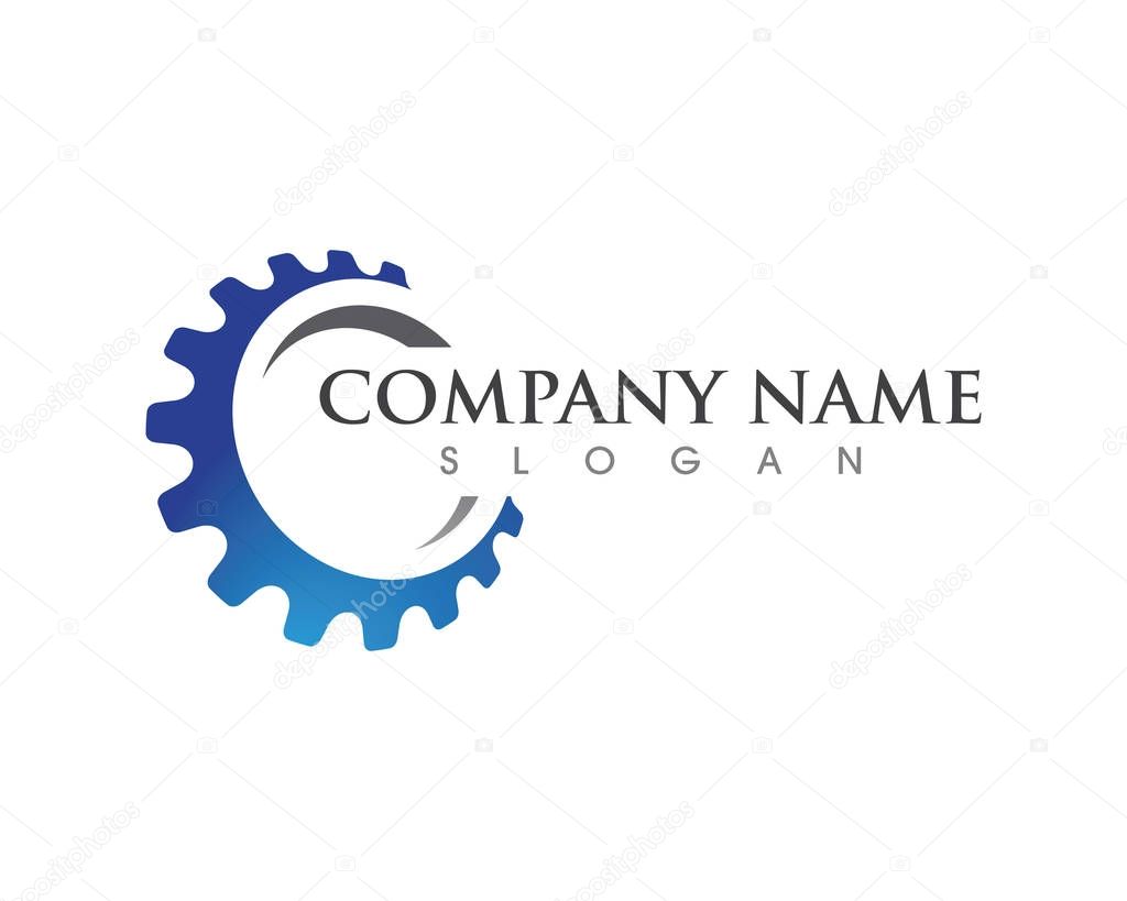 Gear Logo Template vector icon illustration design