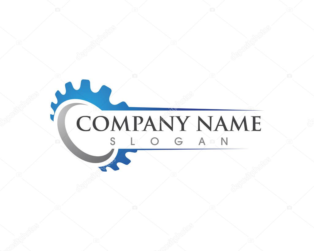 Gear Logo Template vector icon illustration design