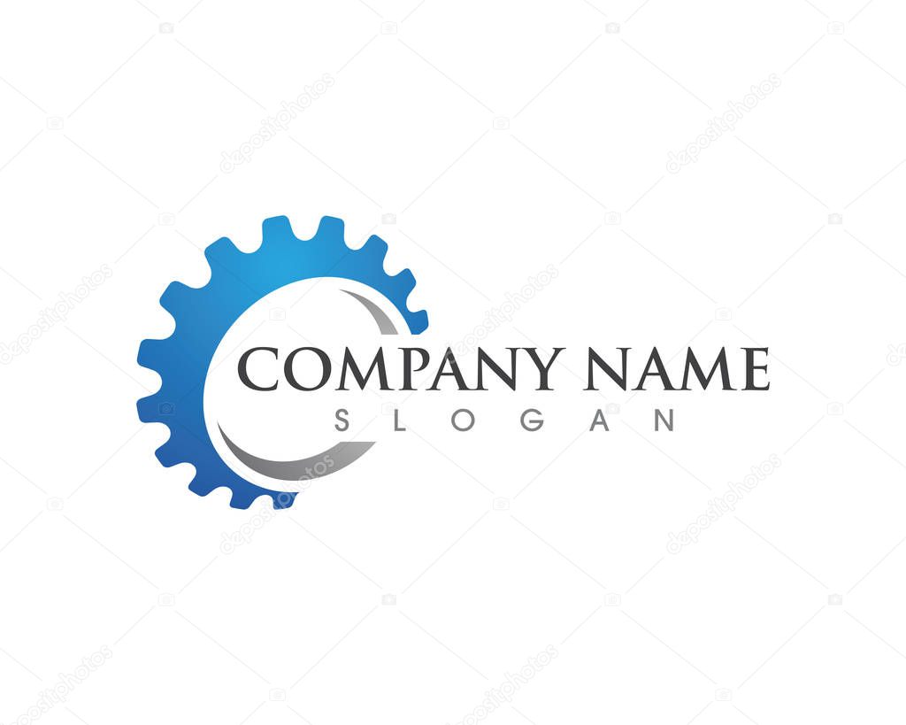 Gear Logo Template vector icon illustration design