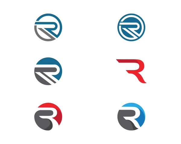 Empresa corporativa R letra logo diseño vector — Archivo Imágenes Vectoriales