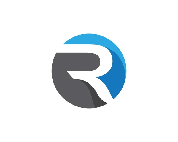 Business corporate R letter logo design vector — Stock Vector