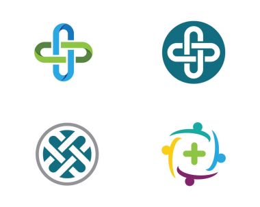 Sağlık tıbbi Logo şablonu vektör