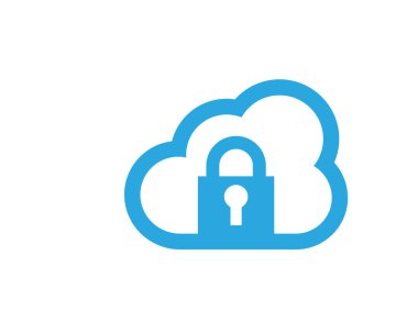 Bulut logo şablonu vektör çizim