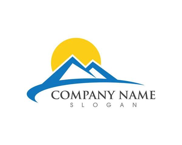 Mountain icon  Logo Business Template Vector — Stock Vector