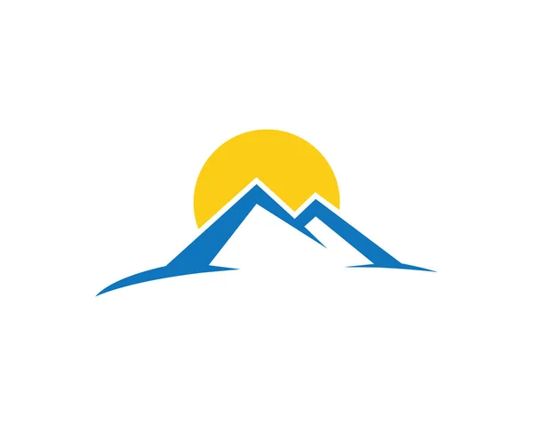 Icône de montagne Logo Business Template vecteur — Image vectorielle