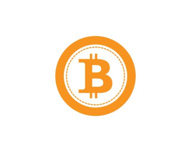 Bitcoin simgesi illüstrasyon tasarım