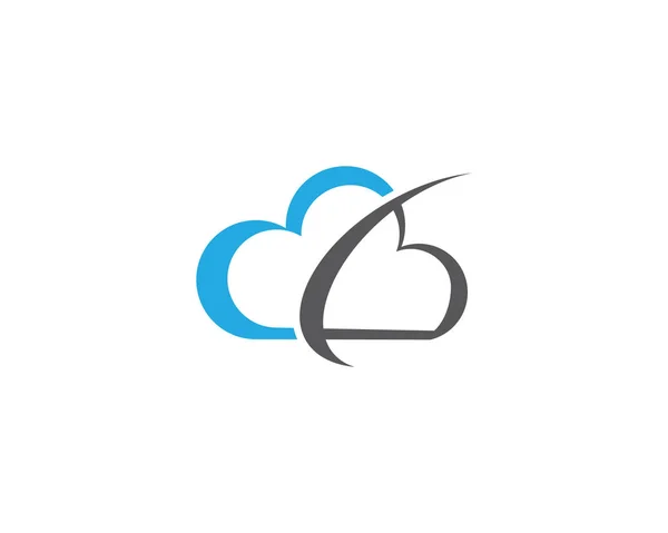 Szablon Logo chmura — Wektor stockowy