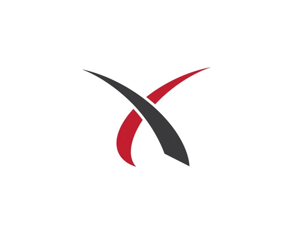 X Carta Logo Plantilla de Negocios Vector icono — Vector de stock