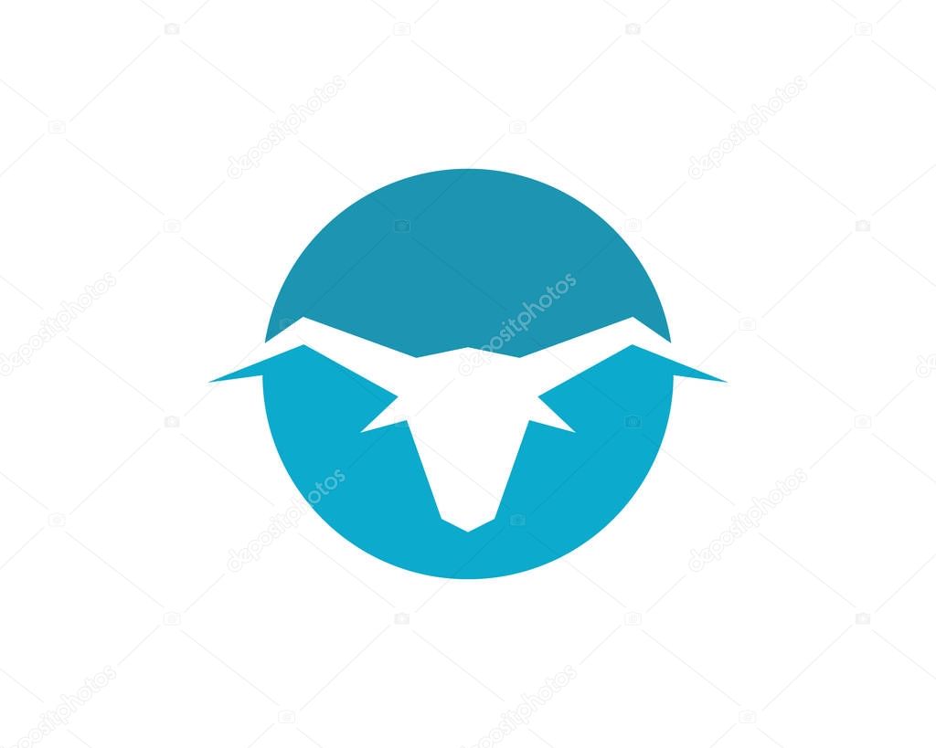 Red Bull Taurus Logo Template vector icon illustration