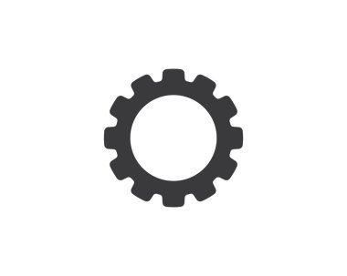 Gear Logo Şablonu Vektör Simgesi