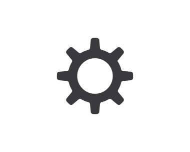 Gear Logo Şablonu Vektör Simgesi
