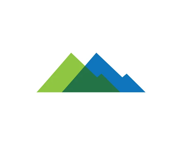 山のロゴのテンプレート — ストックベクタ