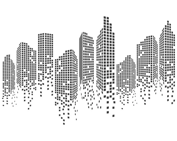 Moderne Stadt Skyline Vektor Illustration — Stockvektor