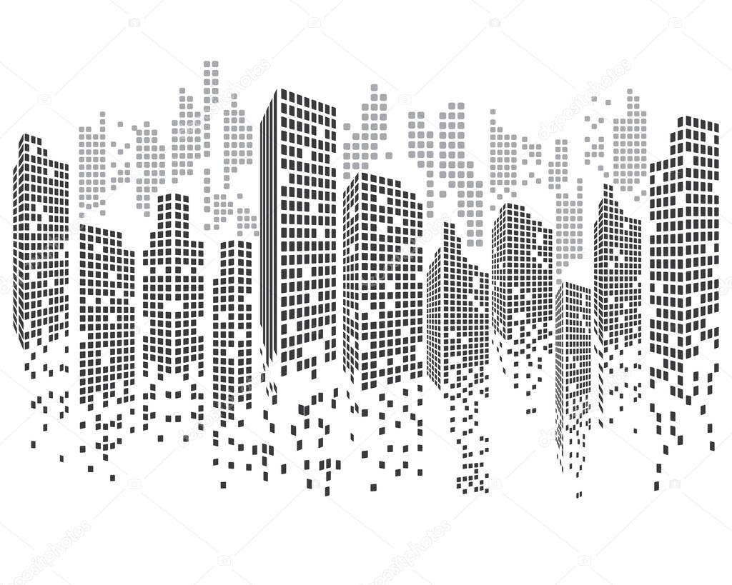 Modern City skyline vector illustration