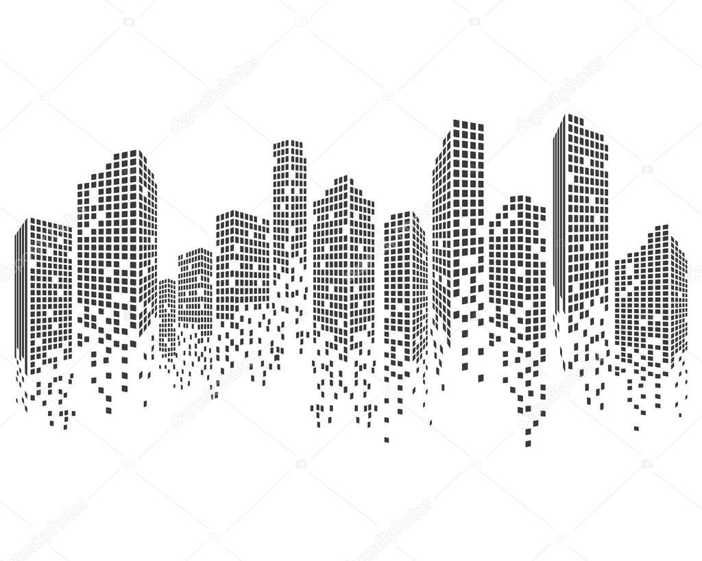 Modern City skyline vector illustration