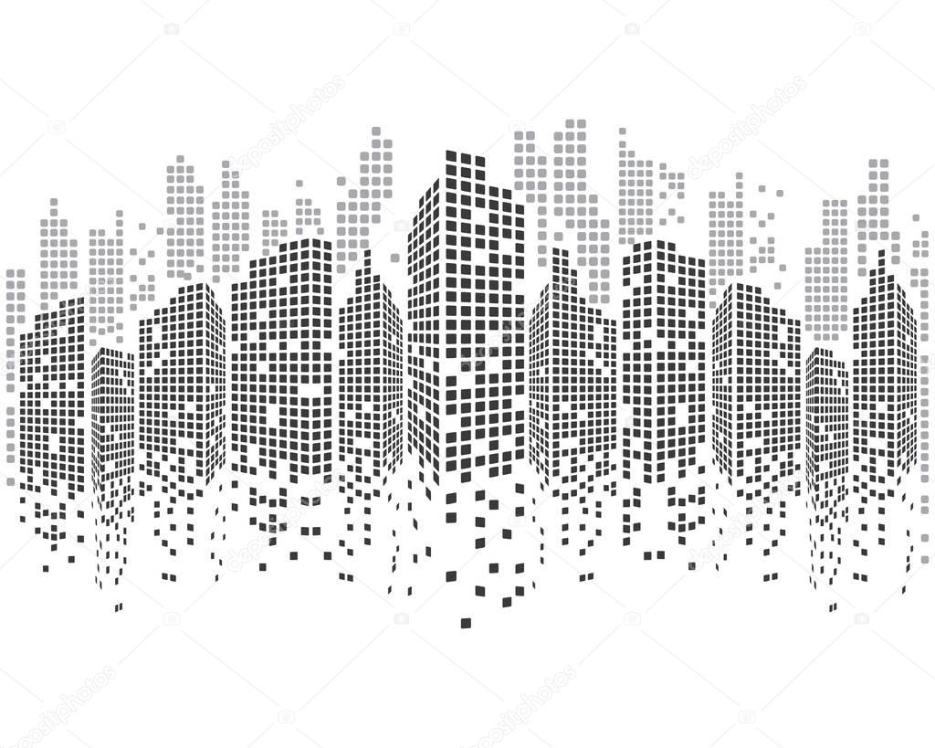 Modern City skyline vector illustration