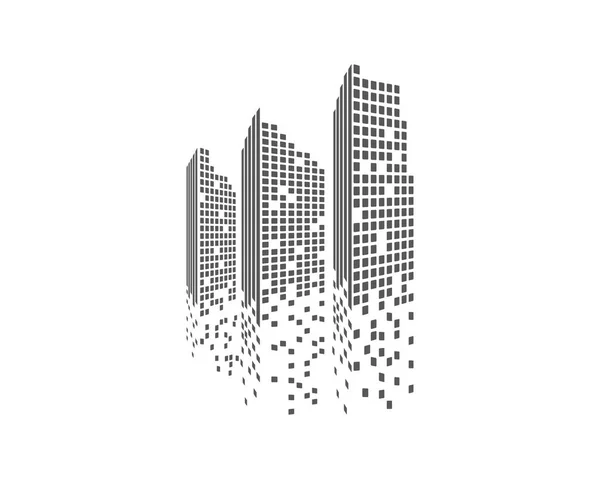 Modern City Skyline Vektorillustration — Stock vektor