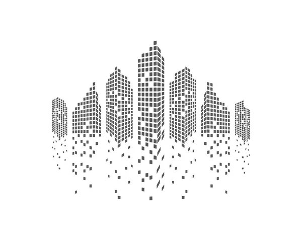 Moderne Stadt Skyline Vektor Illustration — Stockvektor