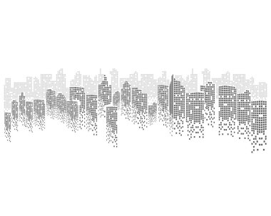 modern şehir silüeti