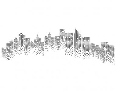 modern şehir silüeti
